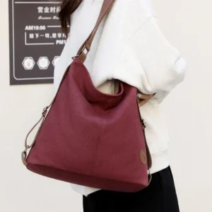 Women's Shoulder Bag Fashionable All-Match Simple Fashion (Purple Color)